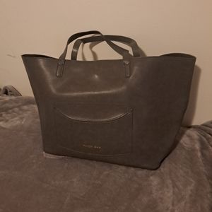 Maison Gaja gray 100% Vegan Leather shoulder Tote bag New no Tags.